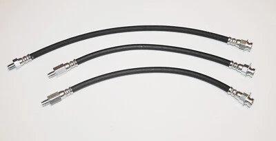 Juego de 3 mangueras de freno delanteras + traseras Ford Thunderbird 1961 a principios de 1962 nuevas Foto 1 de 4