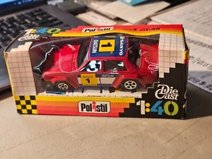 Coche de rally Polistil 1983 1:40 Datsun nuevo en caja hecho en Italia serie E - Imagen 1 de 13