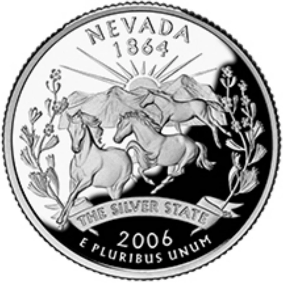2006-P NEVADA STATE QUARTER 1-COIN BRILLIANT UNCIRCULATED FREE SHIPPING - Image 1 of 1