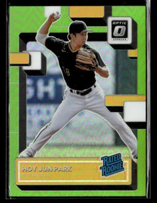 2022 Donruss Optic #93 Hoy Jun Park Lime Green Prizm Rookie card - Image 1 of 2
