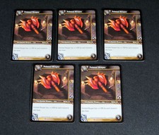 Lot of (5) World of Warcraft WoW TCG Felsteel Reaper Crafting - Weapon Epic