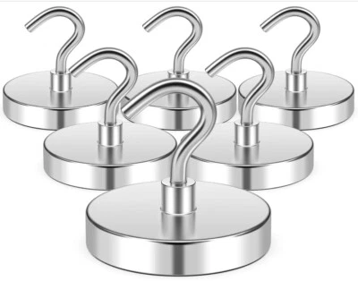 Ganchos magnéticos fuertes de alta resistencia 100 libras 50 libras perchas grandes 170-28 lb Foto 1 de 4