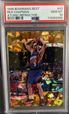 1998 Bowman's Best #43 Rex Chapman Atomic Refractors - Image 1 of 4