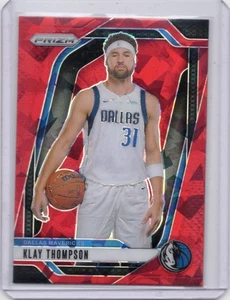 2024-25 Panini Prizm - Klay Thompson #107 Red Ice Prizm Mavericks - Picture 1 of 2