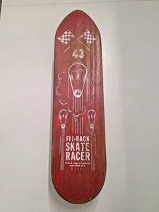 vintage 1960s Fli-Back Red skate racer #43 SKATEBOARD  High Point NC  - Bild 1 von 21