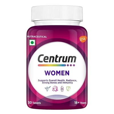 Centrum Feminino, 23+ Multivitamínico, Saúde Geral, Ossos Fortes e Imunidade, 30Tabs - Imagem 1 de 4