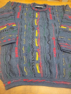 VTG 90s COOGI Blues Made In Australia Rare Print 100% Cotton Sweater Size Large - Image 1 of 4