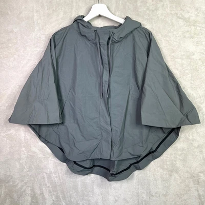 Rare Adidas x Wanderlust Festival Collab Gray Hooded Poncho Rain Cape Jacket OS - Image 1 of 4