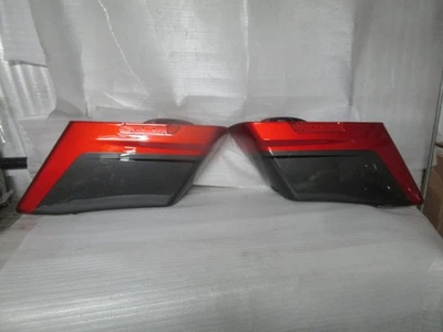 18 Harley Road Glide CVO Extended Saddlebag Bottoms ORANGE LAVA DARK ALLOY - Image 1 of 4