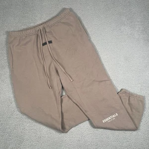 Fear of God Essentials Sweatpants Mens XL Brown Drawstring Joggers Streetwear - Picture 1 of 10