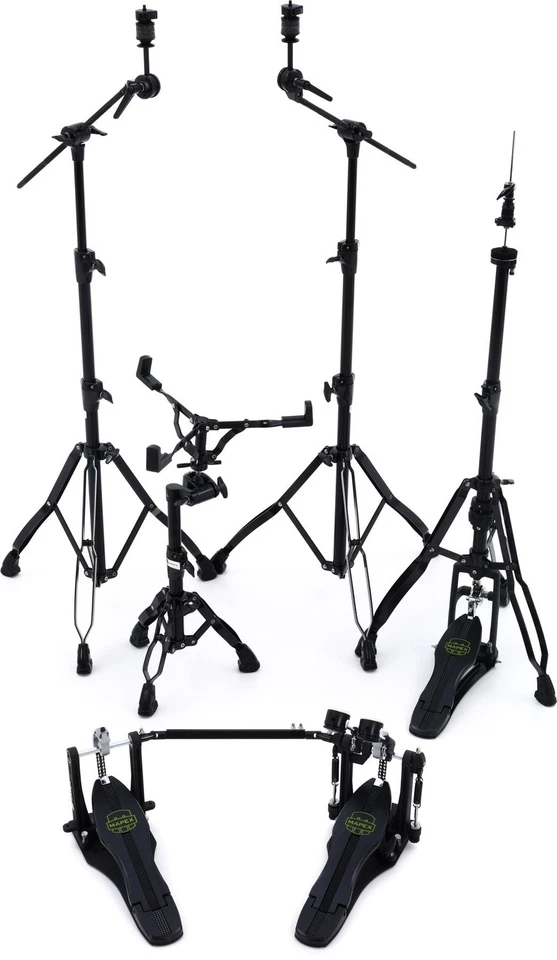 Mapex HP8005EB-DP 5-piece Armory Series Hardware Pack with Double Pedal - Black - Image 1 of 1