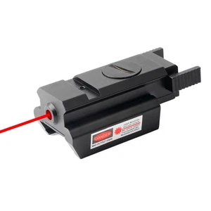 Red Dot Laser Sight Scope Low Profile Picatinny Rail For Rifle Handgun Hunting - Picture 1 of 11