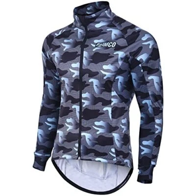 Zimco Pro Bike Jacket Cycling High Viz Jacket Winter Soft Shell Wind Jacket  - Image 1 of 4