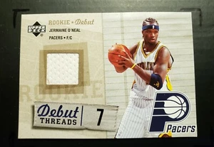 Jermaine O'Neal 2005-06 Rookie Debut Rookie Jersey Card #DT-JO - Picture 1 of 2