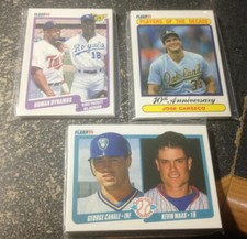 1990 Fleer 9-Card Set "SUPER STAR SPECIALS" PLAYERS OF DECADE AND PROSPECTS SETS