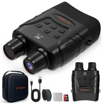 IR Night Vision Goggles Digital Zoom Video Record Binoculars for Camping Hiking - Image 1 of 4