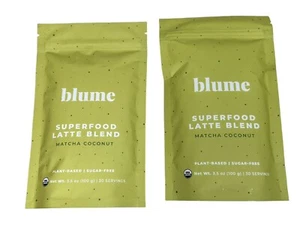 NEW Blume Superfood Latte Blend Matcha Coconut Caffeine & Sugar Free 30 Servings - Picture 1 of 3