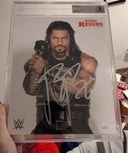 Foto promocional firmada por Roman Reigns WWE JSA 8X10 Beckett encapsulada - Imagen 1 de 4