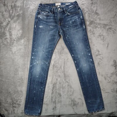 FRAME L'Homme Skinny Jeans Mens 30x33 Blue Ryder Ripped Distressed Made in USA - Image 1 of 4