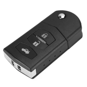 ⁺3 Button Car Remote Folding Flip Key Fob Case Blade Cover Shell Fit For MAZDA 2 - Picture 1 of 7