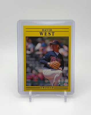 1991 Fleer MLB Baseball Minnesota Twins #627 David West - Image 1 of 2
