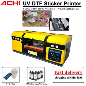 2in1 A3 UV DTF Printer 2PCS Epson XP600 Heads UV transfer sticker Varnish - Picture 1 of 15
