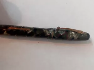 Vintage Parkette fountain pen green and black swirl - Picture 1 of 5