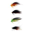 4Pc Tube Flies Fly Fishing Flies Cone Heads Artificial Lures