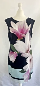 New Ted Baker Dress Size 2 UK 10 Dalyn Magnolia Flower Textured Shift New No Tag - Picture 1 of 10