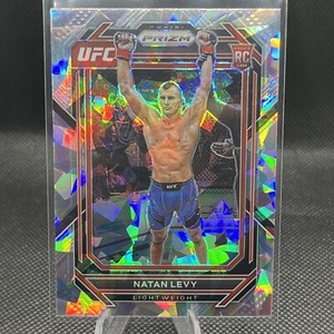 NATAN LEVY 2023 Panini Prizm UFC Cracked Ice Prizm Parallel RC