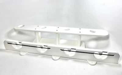 Almacenamiento de varillas marinas, estante de 4 varillas, sistema de 2 piezas, NUEVO, blanco Foto 1 de 4