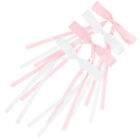 4 Pcs Pink Bows For Girls Hairpin Japanese And Korean Bride