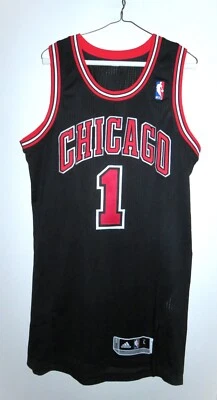 Rev 30 Chicago Bulls Derrick Rose Authentic Adidas Alternate Jersey Large L 44 - Image 1 of 4