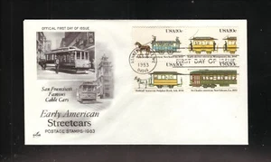 Early American Streetcars 1983 First Day Cover Kennebunkport, Maine Artcraft - Picture 1 of 1