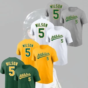 SALE OFF - Jacob Wilson #5 Oakland Athletics 2025 Name & Number Fast Ship - Picture 1 of 11