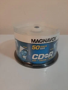 MAGNAVOX CD-R 52X Blank Disc Media 700MB 80min-50pk - Picture 1 of 3