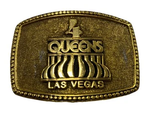 Vintage 4 Queens Las Vegas Casino Gürtelschnalle Neu! - Bild 1 von 2
