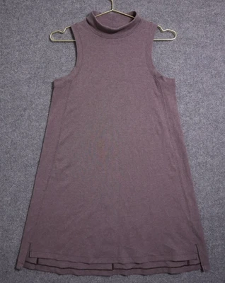Lululemon Gone for Week Purple Ribbed Sleeveless Mock Neck Dress Womens M - Изображение 1 из 4