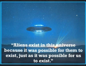 Set of 2 " ALIENS EXIST IN THIS UNIVERSE " 9x11.5 Laminated Sign for Mancave - Picture 1 of 1