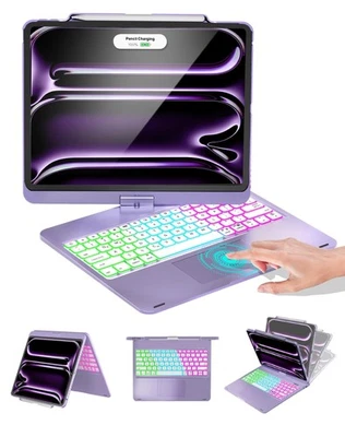 iPad Pro 13 inch Case with Keyboard(M4)& iPad Air 13(M3/M2), Premium Hardshel... - Image 1 of 4