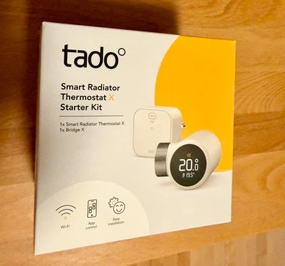 tado° Smartes Heizkörper-Thermostat X - Starter Kit mit Bridge - NEU - Bild 1 von 3