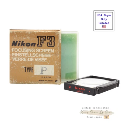 [ N MINT/Box ] Nikon F3 Focusing Screen Type P Red Dot Split F3 F3HP From JAPAN - Image 1 of 4