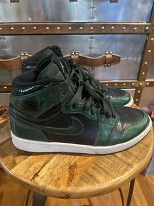 Air Jordan 1 High Green Patent Leather Anti-GravityMachines 332550-300 US 11 - Picture 1 of 9