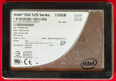 Intel 520 Series 120GB Internal 2.5" SSD SSDSC2CW120A3 100% Healthy SNBGN - Image 1 of 4