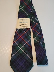 Ingles Buchan Mckenzie Men's Wool Tie Necktie Made In Scotland - Imagen 1 de 4