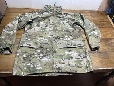 Military Jacket Mens Large Long Parka APECS Multicam Camo Nylon USA SPV1C1 - Image 1 of 4