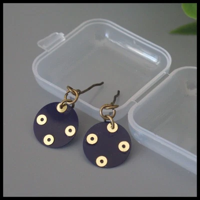 🌺Pendientes colgantes Barbie Patio Party #1692 azul marino difíciles de encontrar vintage 1967 *casi como nuevos🌺 Foto 1 de 4