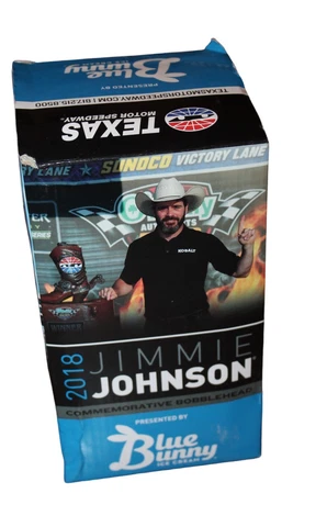 NIB NASCAR Jimmie Johnson Commemorative Bobblehead Texas Motor Speedway 2018 Cover