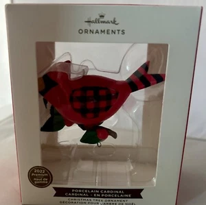 Hallmark Premium 2022 Porcelana Cardenal Adorno de Navidad/Vacaciones Coleccionables - Imagen 1 de 7