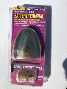 New Scosche UBT 1 High Powered gold battery terminal + GM Adapter Free Shipping! - Picture 1 of 2